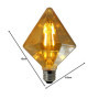 Ampoule LED Vintage 4W E27 Diamant 3000K - TECNOLUX EURO