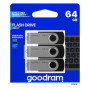 Pack de 3 Clés USB GoodRam 64 Go - Noir