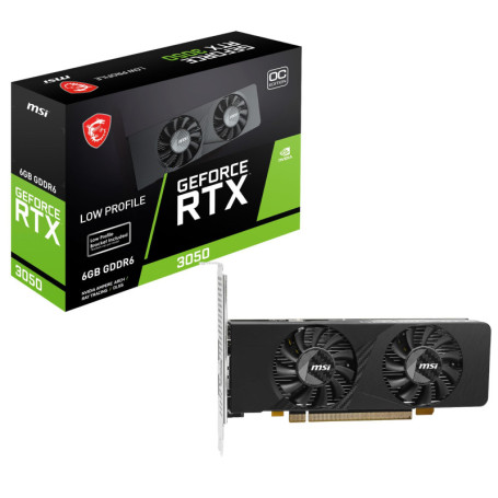 MSI GeForce RTX 3050 LP E 6G OC - Carte Graphique GDDR6 4K
