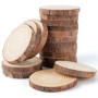 Set de 18 Rondins de Bois Naturels pour Décoration - 7-8 cm