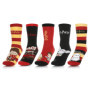 Lot de 5 Chaussettes Colorées Harry Potter - Style Poudlard pour Adultes et Adolescents