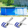 QWORK 12 Pinces en Acier Inoxydable avec Manchons de Protection