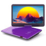 WOLFANG Lecteur DVD Portable 15,6" HD avec Batterie 5000 mAh - Violet