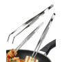 Set de 3 Pinces de Cuisine en Acier Inoxydable - Précision et Confort