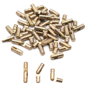 Lot de 30 Mini Charnières Barrel en Laiton pour Boîtes à Bijoux DIY