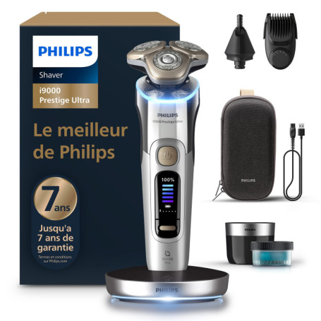 Philips Rasoir i9000 Prestige Ultra - Rasoir Électrique Étanche avec Technologie Skin IQ Pro