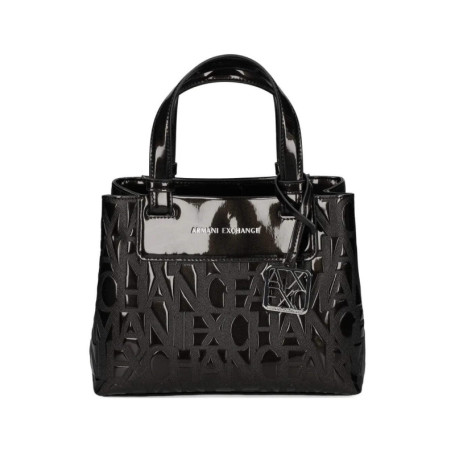 Sac à provisions Armani Exchange Lize Pebble pour femme - Noir