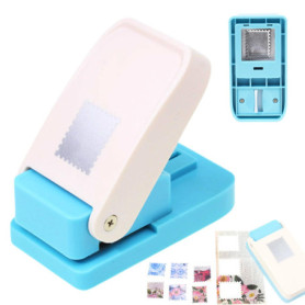 Perforatrice Carrée Manuelle pour Timbres - Idéale pour le Scrapbooking et le Bricolage