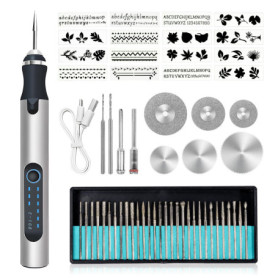 Stylo Graveur Électrique Sans Fil Rechargeable USB - Outil de Gravure Portable