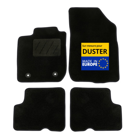 Tapis de Voiture Sur Mesure DBS pour Dacia Duster (2010-2013) - Antidérapants et Moquette Noire