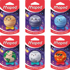 Taille-Crayon Planète Maped - Collection Solaire Ergonomique 1 Trou