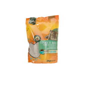 Terre à Bain Naturelle pour Chinchilla - Entretien et Hygiène du Poil - 3 Kg
