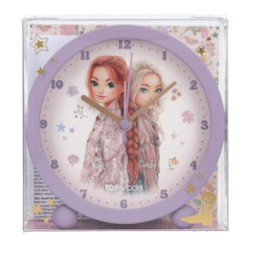 Réveil TOPModel Cowgirl Violet pour Enfants - Horloge Silencieuse avec Lumière