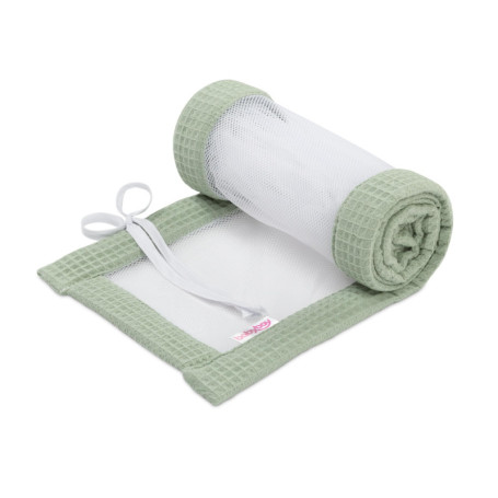 Tour de lit en maille gaufrée babybay - Vert jade pour berceaux