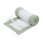 Tour de lit en maille gaufrée babybay - Vert jade pour berceaux