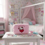 Trousse de Toilette Hello Kitty en Fausse Fourrure Rose - Pratique et Spacieuse