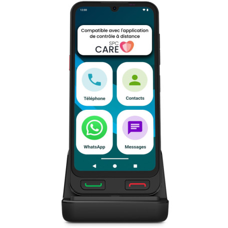 SPC Zeus 2 Pro - Smartphone Senior avec Mode Facile et Boutons Physiques