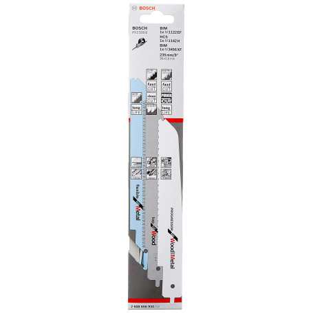 Set de Lames de Scie Sauteuse Bosch - 3 Pièces pour Bois et Métal