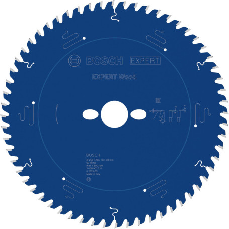 Lame de Scie Circulaire Bosch EXPERT Wood 250 mm pour Bois Stationnaire