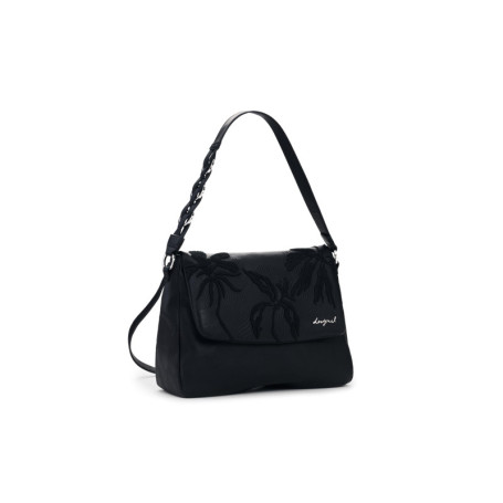 Sac à épaule Desigual Mirenis Posadas en noir avec broderies florales