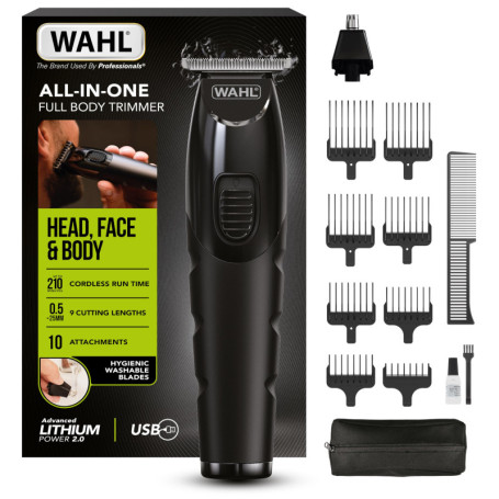 Tondeuse Tout-en-Un Wahl pour Cheveux, Barbe et Corps
