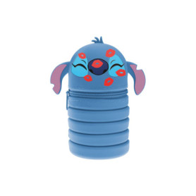 Trousse Extensible Seven Lilo & Stitch en Silicone - Idéale pour l'École et le Bureau