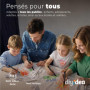 DIYIDEA Feutres Textiles Multicolores - 40 Marqueurs Permanents Non Toxiques