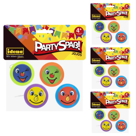 Set de 16 Yoyos Colorés Idena - Cadeaux d'Anniversaire Amusants pour Enfants