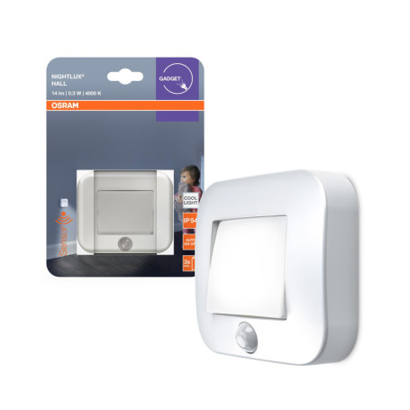 Veilleuse Osram NIGHTLUX Hall avec Détecteur de Mouvement - Blanc Froid 4000K