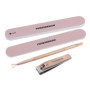 Set de Manucure Tweezerman en Or Rose - 4 Pièces Essentielles pour Ongles Parfaits