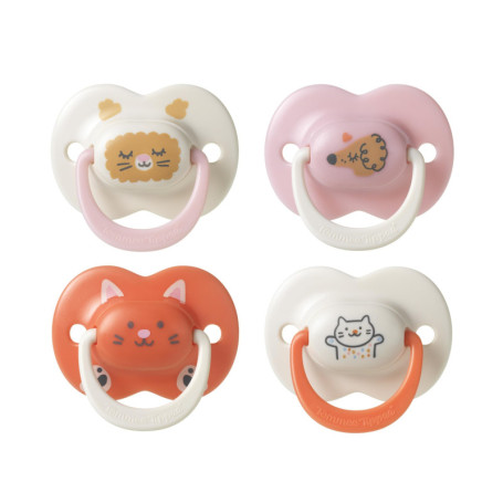 Lot de 4 Sucettes Orthodontiques Tommee Tippee Ultimate Fit 18-36 mois