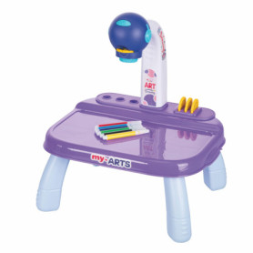 Table Basse Enfant avec Projecteur Magicolor pour Dessiner