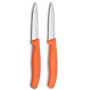 Couteau à Légumes Victorinox Swiss Classic - Tranchant et Pratique, Couleur Orange