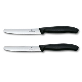 Set de Couteaux à Petit Déjeuner Victorinox Swiss Classic - 2 Pièces Noir
