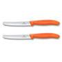 Set de Couteaux à Petit Déjeuner Victorinox - 2 Pièces Orange