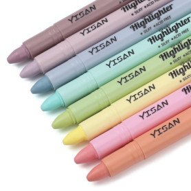 Ensemble de Surligneurs Pastel YISAN pour Bible - 8 Couleurs Vibrantes