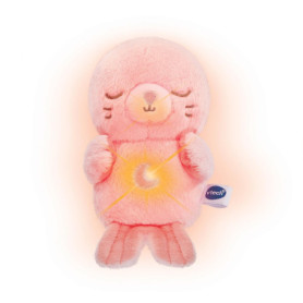 VTech LumiZen Rose - Doudou Veilleuse Musicale et Apaisante pour Bébé