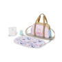 Sac à langer fleuri BABY born pour poupées - Tapis à langer inclus