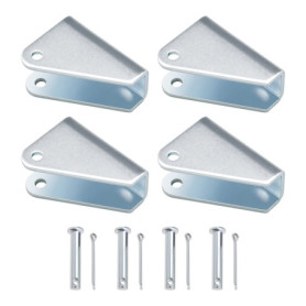 Kit de 4 Supports de Montage pour Actionneur Linéaire en Acier au Carbone
