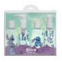 Trousse de Voyage Disney Stitch avec 4 Flacons 50ml - Kit Avion Transparent