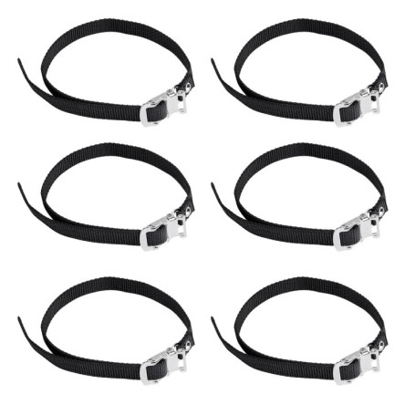 Sangles de Pédale Réglables FIBOUND pour Vélo - Antidérapantes et Durables