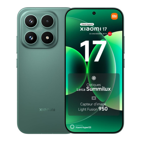 Xiaomi 17 Smartphone 12+512 Go - Optique Leica, HyperAI, Vert