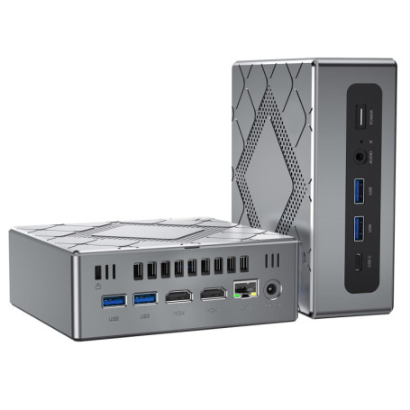 NiPoGi CK10 Mini PC W11 Pro - Intel Core i5, 16GB RAM, 512GB SSD, Triple Display 4K