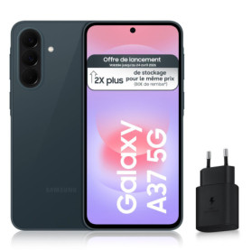 Samsung Galaxy A37 5G - Smartphone Android 256 Go avec Chargeur Rapide 25W - Vert Foncé