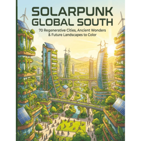 Solar Punk Global South : Livre de Coloriage pour Adultes et Adolescents