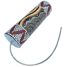 Tambour Thunder Artisanal - Instrument de Percussion à Ressort Multicolore