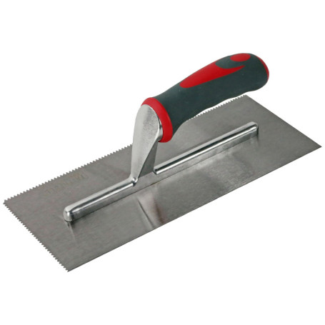 Truelle Crantée en V Faithfull pour Mastic et Adhésif - Lame Acier 278x115mm