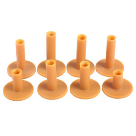 Set de 8 Tees de Golf en Caoutchouc Incassables - Hauteurs Ajustables pour Entraînement