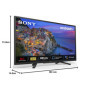 Téléviseur Sony KD-32W804/1 LED 32" HD Intelligent avec Chromecast