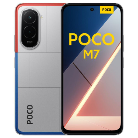 XIAOMI POCO M7 Smartphone 6 Go RAM 128 Go Argent 6,9" FHD+ 144 Hz